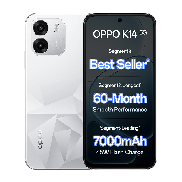 Oppo K14 (Prism White, 6/128 GB)